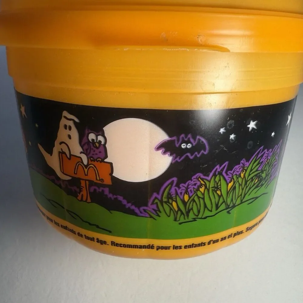 Vintage Lot 1988/1999 McDonalds Halloween Boo Bucket Jack O Lantern Pumpkin Pail